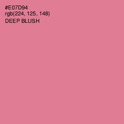 #E07D94 - Deep Blush Color Image